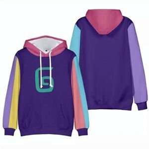 Karl Jacobs TikTok Famous 2021 Colorful Gamer Unisex Hoodie Mens Medium